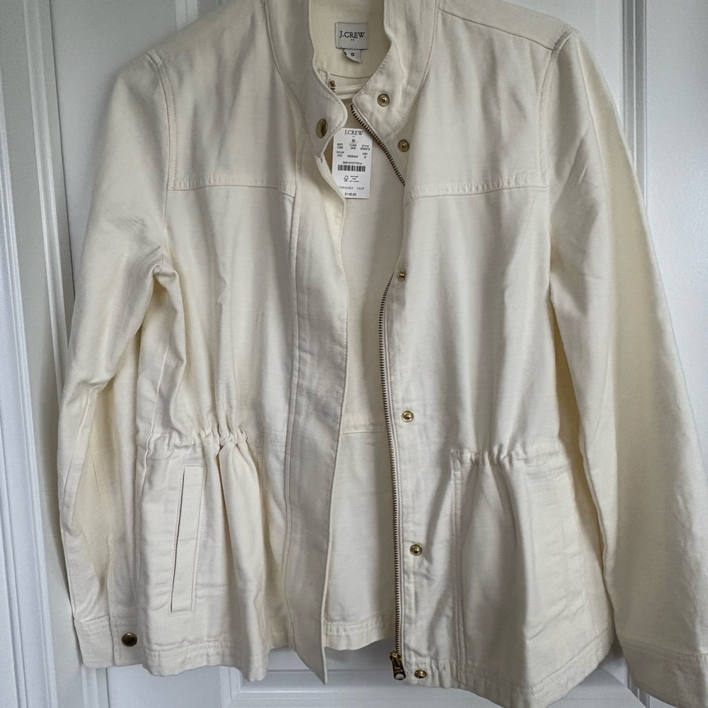 J. Crew Women's Ivory Utility Jacket